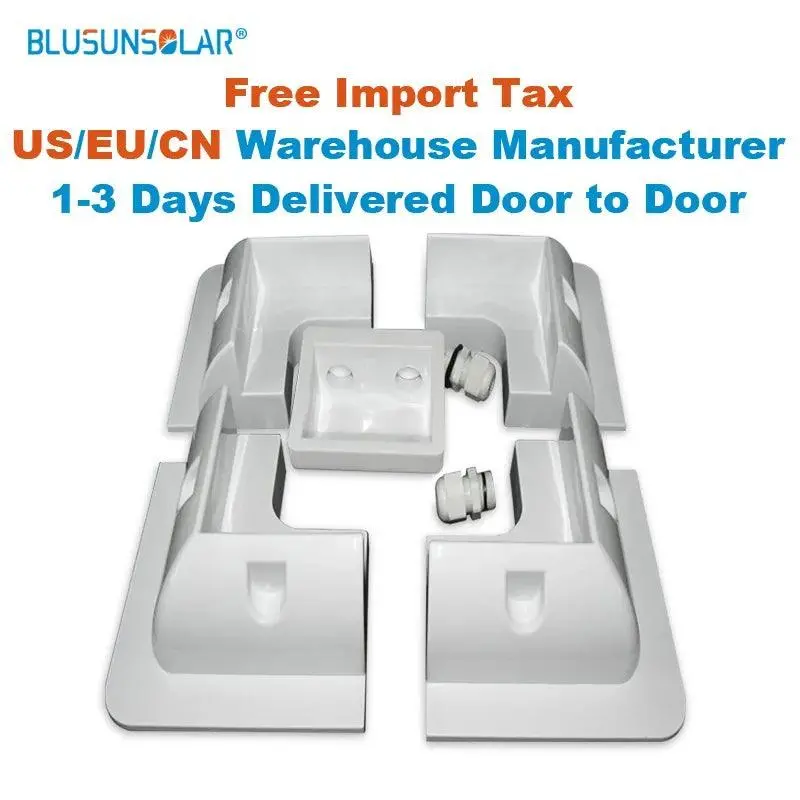 High Quality1 Set  Black Color Abs Solar  Bracket Panel Mounting System For Caravan Motor Home Rv 1
