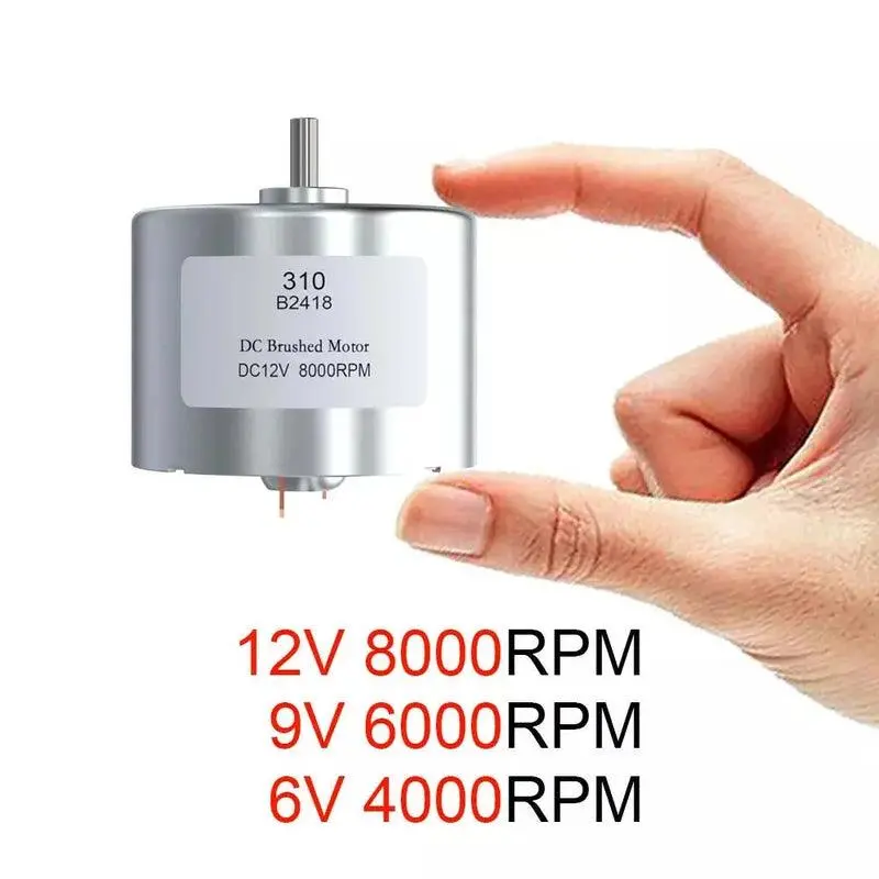 High Speed Dc Brushed Micro Mini Motor For Diy Toys Hobbies Smart Car (B2418) 1