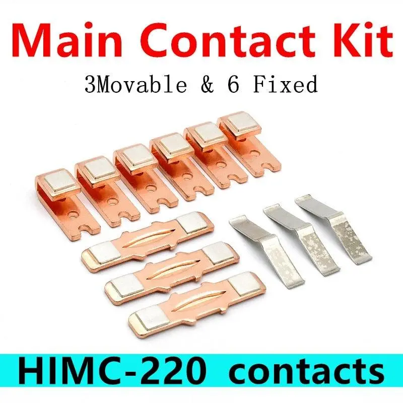 Himc-220 Ac Contactor Spare Parts Main Contact Kit Moving And Stationary Contacts 2