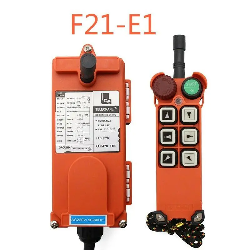 Industrial Remote Controller Switches  Hoist Crane Control Lift Crane 1 Transmitter + 1 Receiver F21-E1 Arrow 1