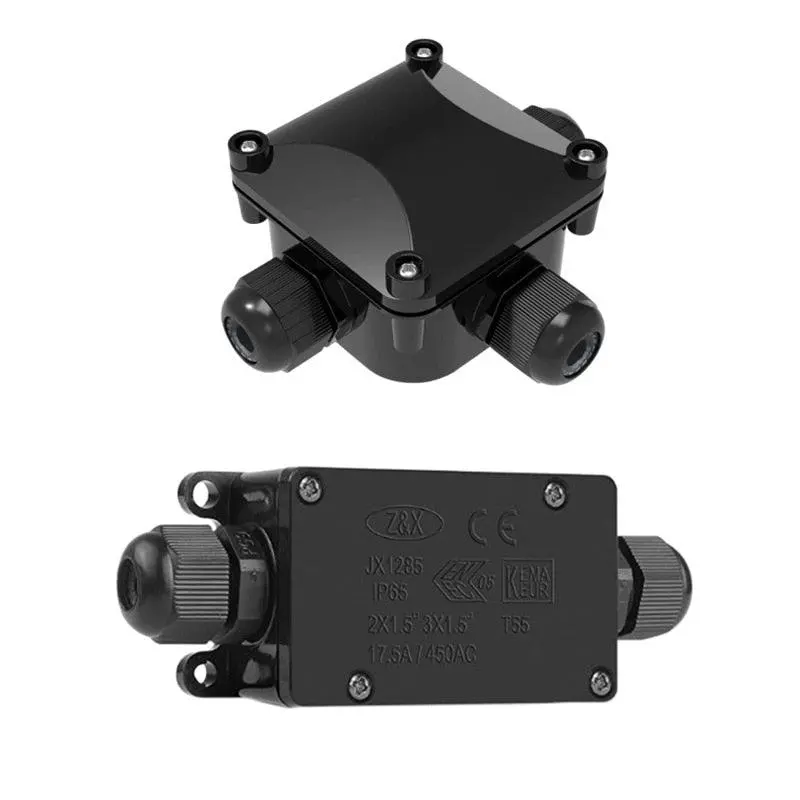 Ip68 Electrical Cable Waterproof Connector T Shape 2 3 Pin 3 Way Junction Box 1