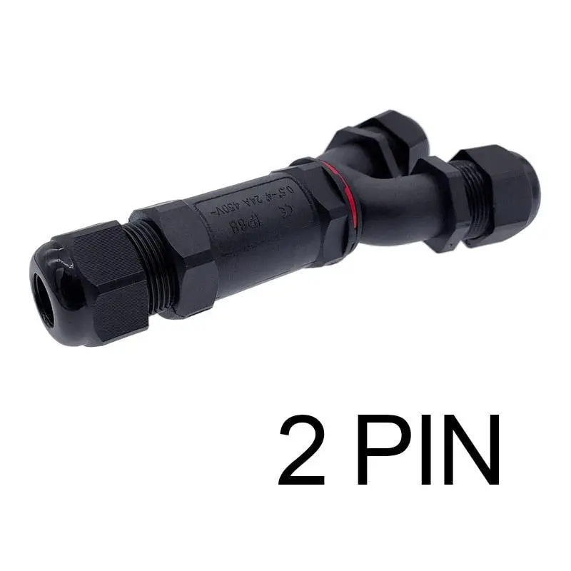 Ip68 Electrical Cable Waterproof Connector Y Branch Connectors 2/3/4/5 Pin 32A 450V Cable Wire Gland Sleeve Connector 4