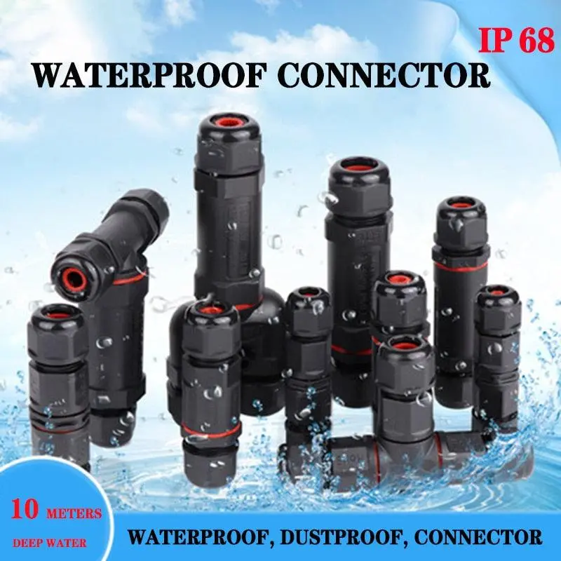 Ip68 Waterproof Connector Electrical Cable Quick Connector Installation 2/3/4/5 Pin Optional 1