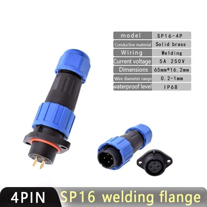 Ip68 Waterproof Connector Sp16 2P~9P 15