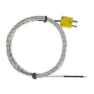 K Type Thermocouple Temperature Sensors With Mini K Type Connector 2M (6.6') 1