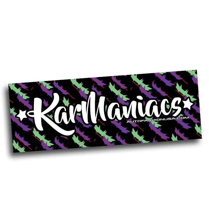 Kar Maniacs Bumper Sticker 1
