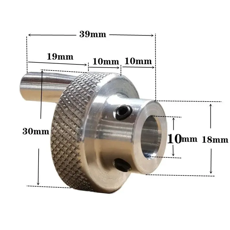 Aluminum Alloy Knurled Handwheel 50/60/80Mm 2