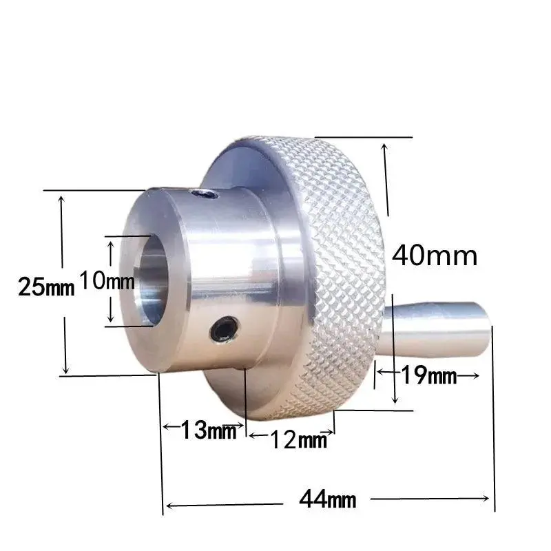 Aluminum Alloy Knurled Handwheel 50/60/80Mm 3