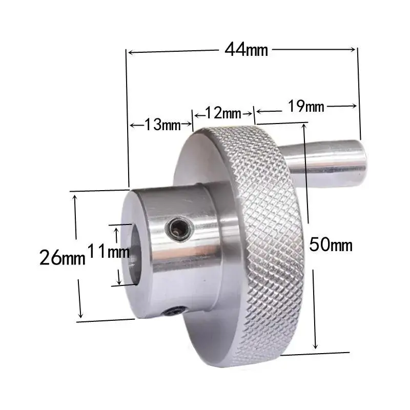 Aluminum Alloy Knurled Handwheel 50/60/80Mm 4