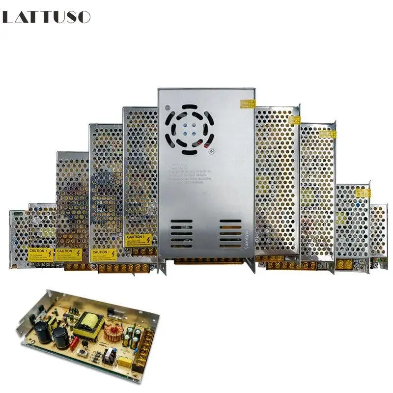 Lattuso- Transformers 220V To 12V / Led Strip Power Adapter 1A-30A Optional 1