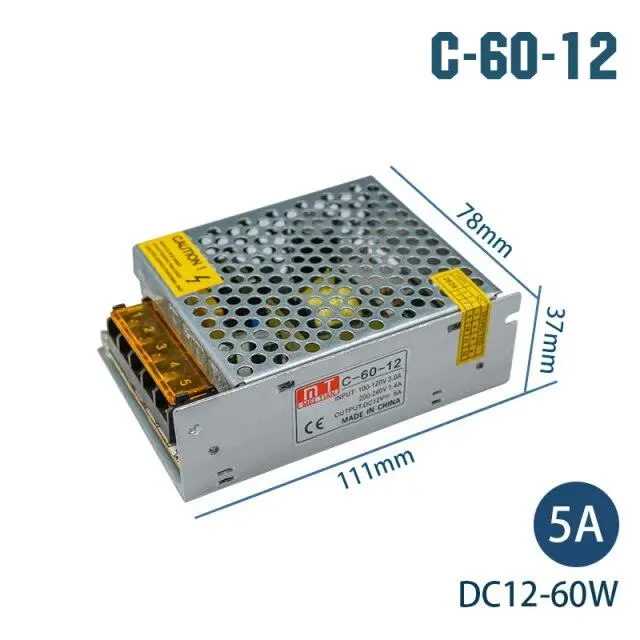 Lattuso- Transformers 220V To 12V / Led Strip Power Adapter 1A-30A Optional 4