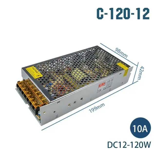 Lattuso- Transformers 220V To 12V / Led Strip Power Adapter 1A-30A Optional 7