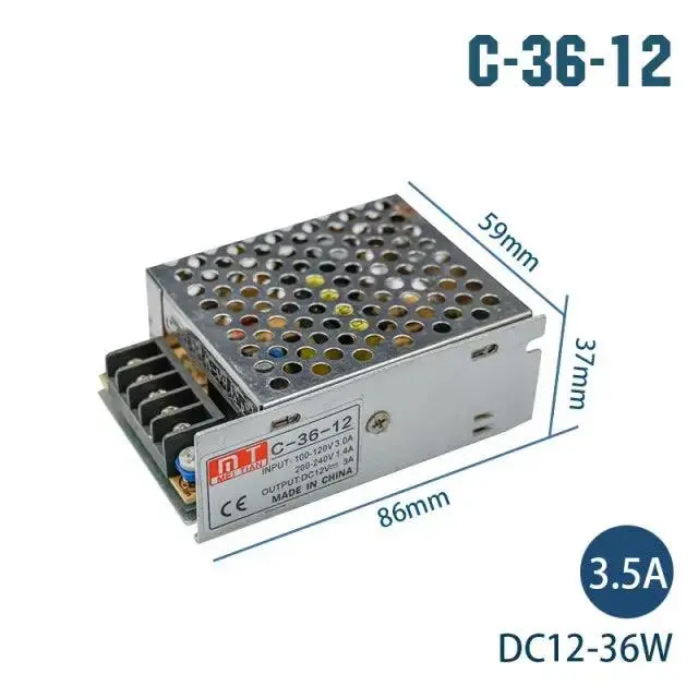 Lattuso- Transformers 220V To 12V / Led Strip Power Adapter 1A-30A Optional 8