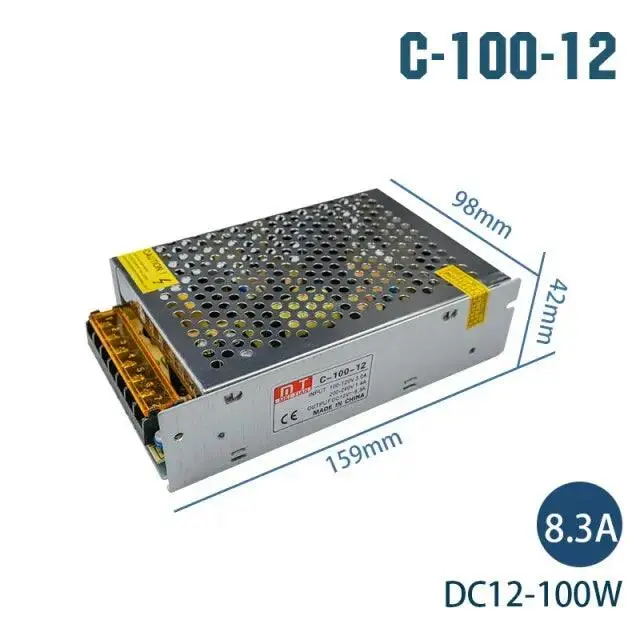 Lattuso- Transformers 220V To 12V / Led Strip Power Adapter 1A-30A Optional 9