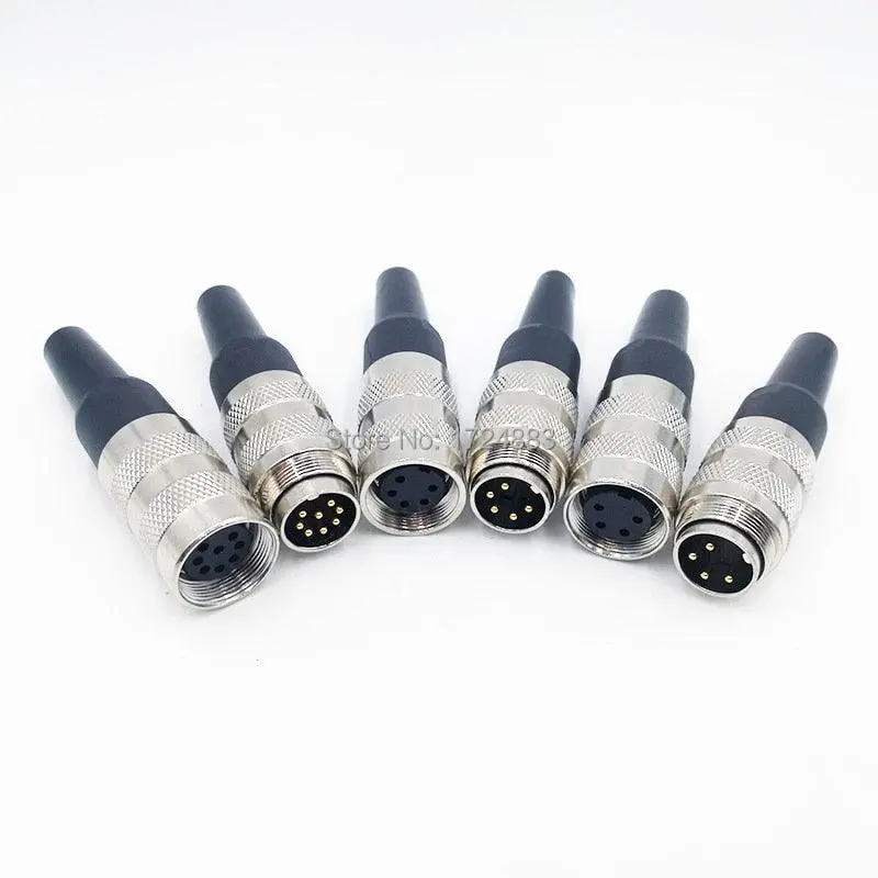 M16 Sensor Waterproof Connector Screw Ip65 Male Female Plug Socket 2 Up To 24Pin 1