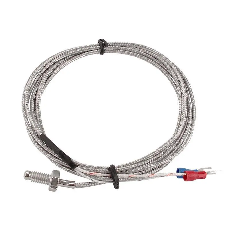 M6/M8 K Type Thermocouple Control Thread Screw Probe Temperature Sensor 0-400℃ 1
