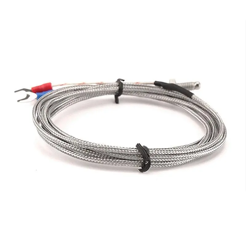 M6/M8 K Type Thermocouple Control Thread Screw Probe Temperature Sensor 0-400℃ 2