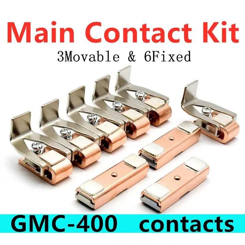 Main Contact Kit For Gmc-300 Gmc-400 Movable And Fixed Contacts Ac Contactor Replacement 3