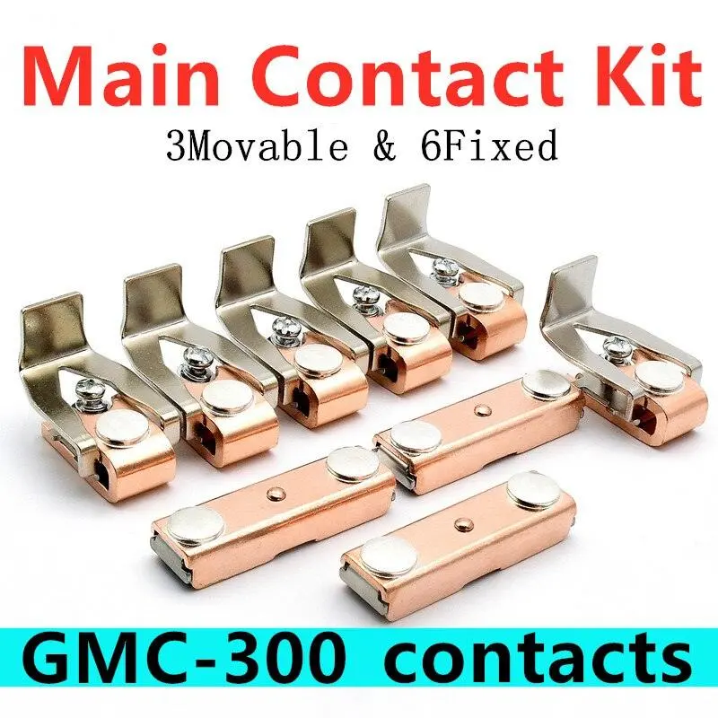 Main Contact Kit For Gmc-300 Gmc-400 Movable And Fixed Contacts Ac Contactor Replacement 4