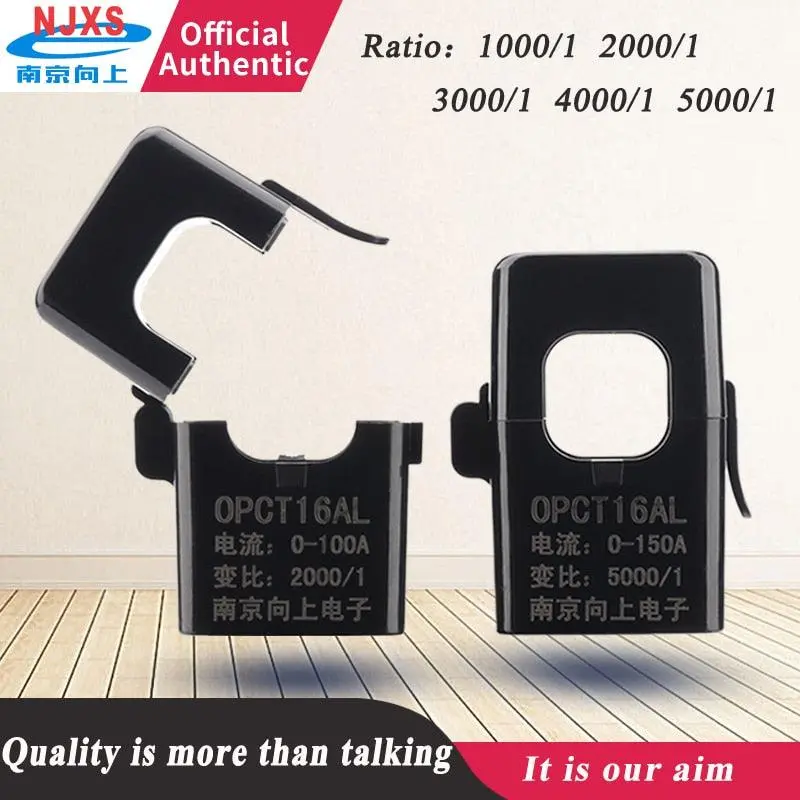 Miniature High Frequency Split Core Current Transformer Opct16al 100A/100Ma 50A/25Ma 100A/50Ma 100A/20Ma 100A/25Ma Ferrite Cores 1