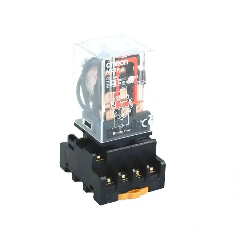 Mk3p-I Electromagnetic Relay Dc24v 11 Pins With Socket Base 1