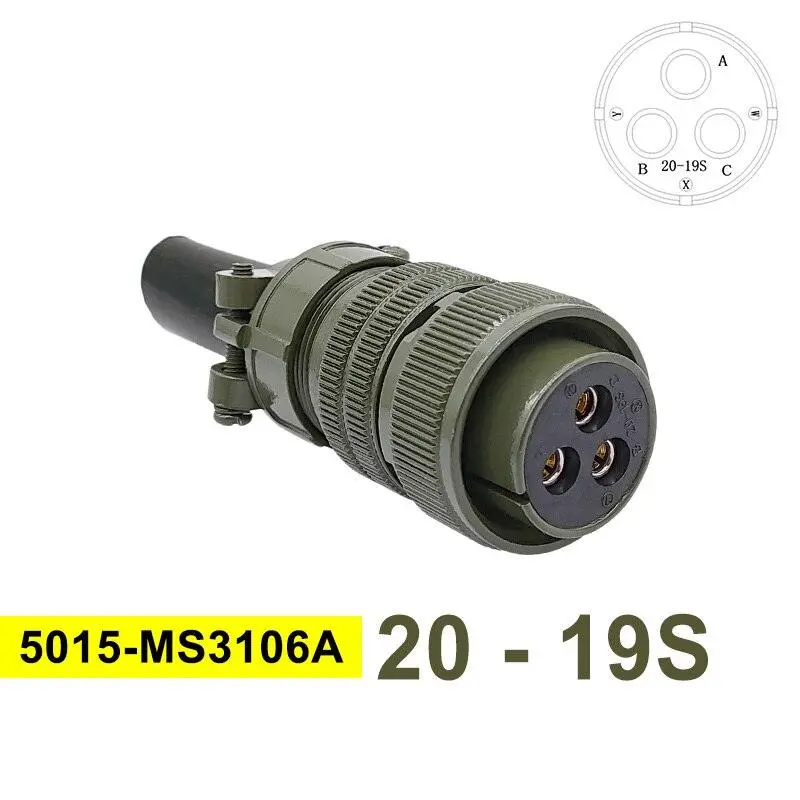 Ms3102a Military Specification Connector 5015 Mil Std 20-23 Circular Connectors Mil-C 20-19 20-4 Plug Ms3106a Ms3108a Socket 17