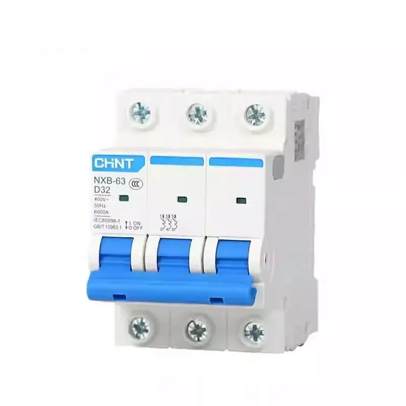 Chint Nxb-63 D-Type Mcb 6A-125A 1P 2P 3P 4P Motor-Specific Power Circuit Breaker 1