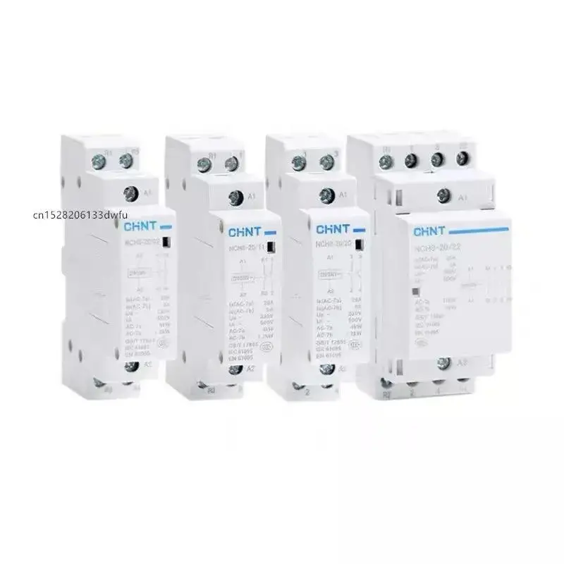 Original Chint Modular Mini Ac Household Contactor 1No 1Nc 2No 2Nc 4No Nch8 2 Four Phase 1