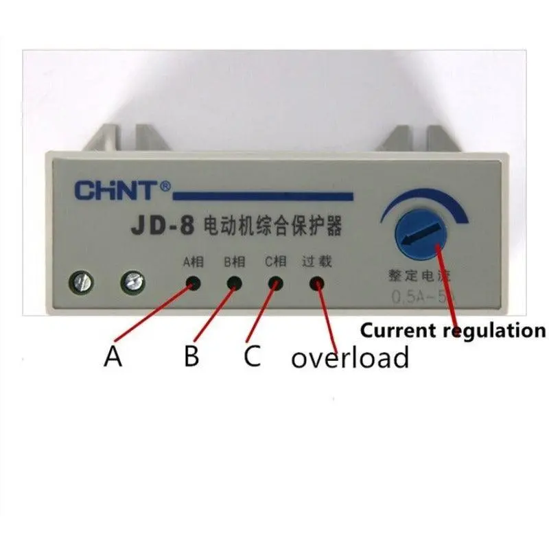 Original Chnt Motor Integrated Protection Relay 380V Jd-8 160-400A 80-200A 3