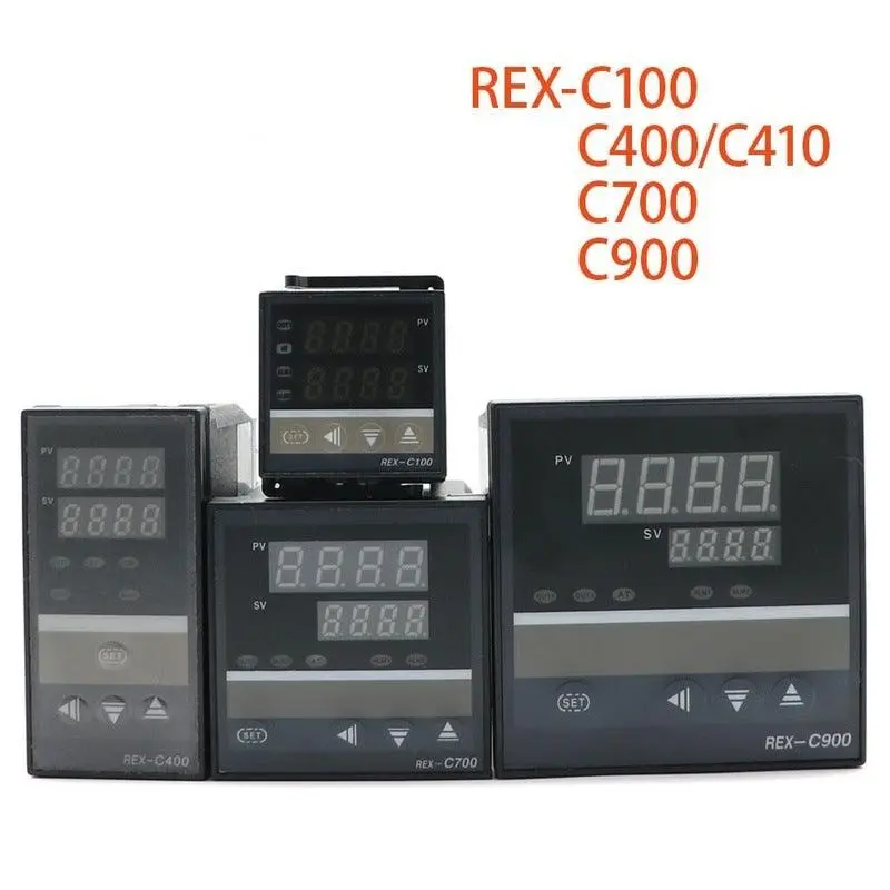 Pid Digital Intelligent Industrial Temperature Controller K Universal Input Rex-C100 C400 C700 C900 Thermostat Ssr Relay Output 1