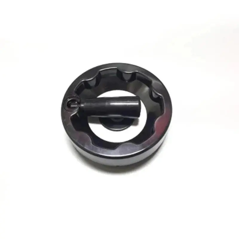 Plastic Handwheel 10-25Cm Alloy Folding Lathe Milling Machine Inside Ripple Hand Wheel With Rotating Handle Machine Accessories 4