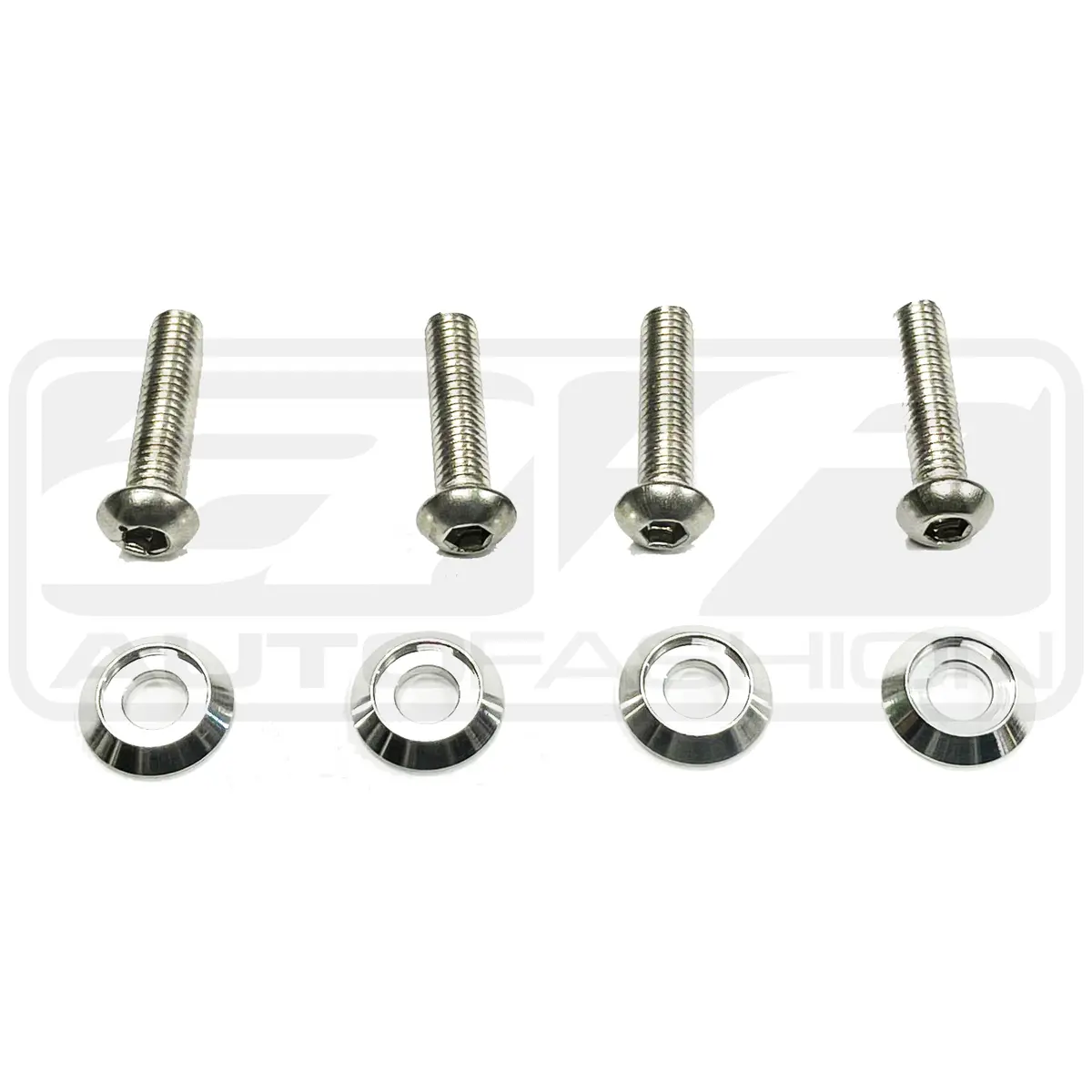 Af License Plate Bolts M6-Billet Washers - 4 Pack 1