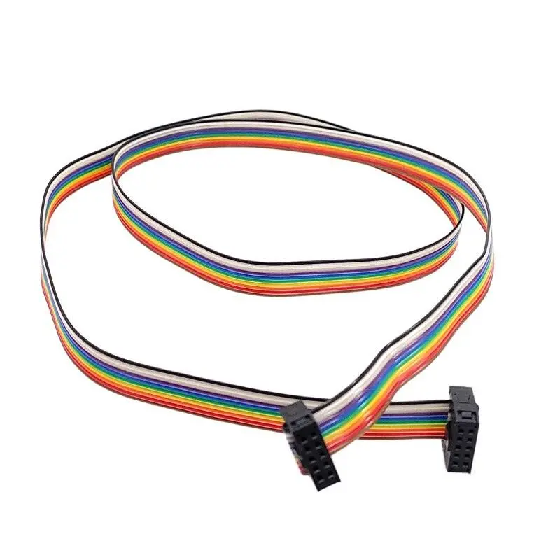 Plc Frequency Converter Panel Extention Line 10Pin Female Color Cable Frequency Converter Cable Line 1M Female Fpor/Fpg/Fpo/Fpo1 1