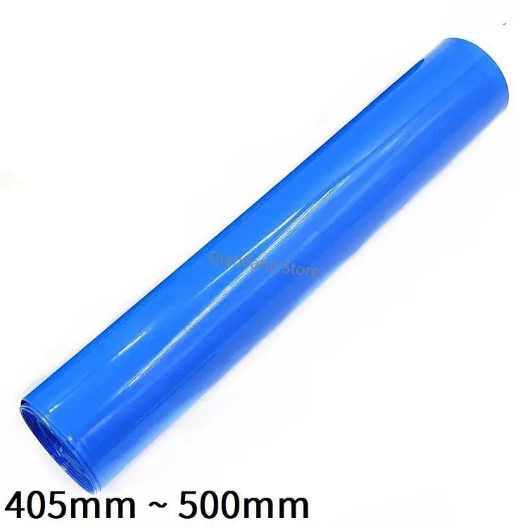 Pvc Heat Shrink Tube 405Mm ~ 500Mm Blue Protector Shrinkable Cable Sleeve Sheath Pack Cover For 18650 Lithium Battery Film Wrap 1