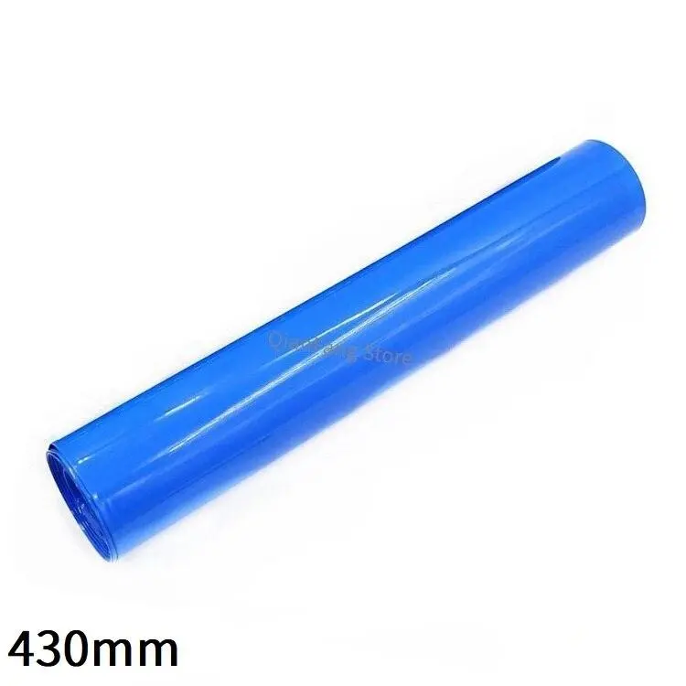 Pvc Heat Shrink Tube 430Mm Width Blue Protector Shrinkable Cable Sleeve Sheath Pack Cover For 18650 Lithium Battery Film Wrap 1