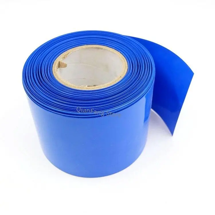 Pvc Heat Shrink Tube 480Mm Width Blue Protector Shrinkable Cable Sleeve Sheath Pack Cover For 18650 Lithium Battery Film Wrap 2