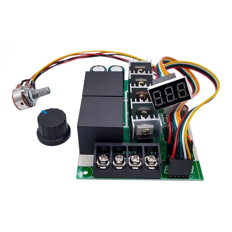Pwm Speed Controller Dc Motor Digital Display 0~100% Adjustable Drive Module Input Max60a 12V 24V 1