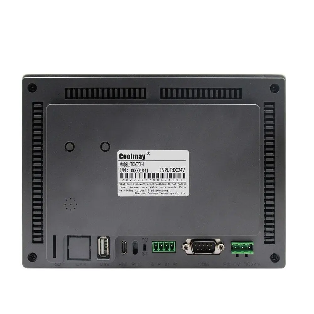 Qm3g-70Fh 7 Inch 12 Relay Outputs Programmable Touch Panel Hmi Plc Integrated Industrial Controller 1