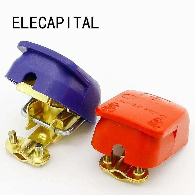 Quick Release Battery Terminals Clamps Connectors 12V One Pair Car Caravan Van Motorhome On / Off Snap On 1