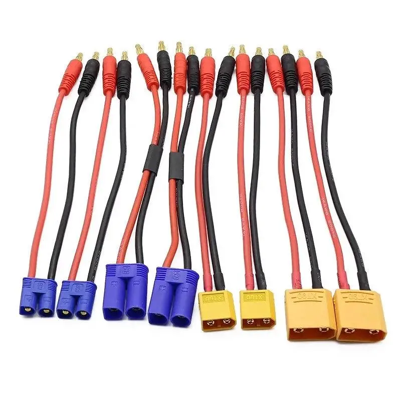Rc Xt60xt90 Ec3 Ec5 To 4.0 Banana Plug Charge Lead 200Mm 14Awg Lipo Battery Balance Charge Cable Xt90 For Helicopter 1