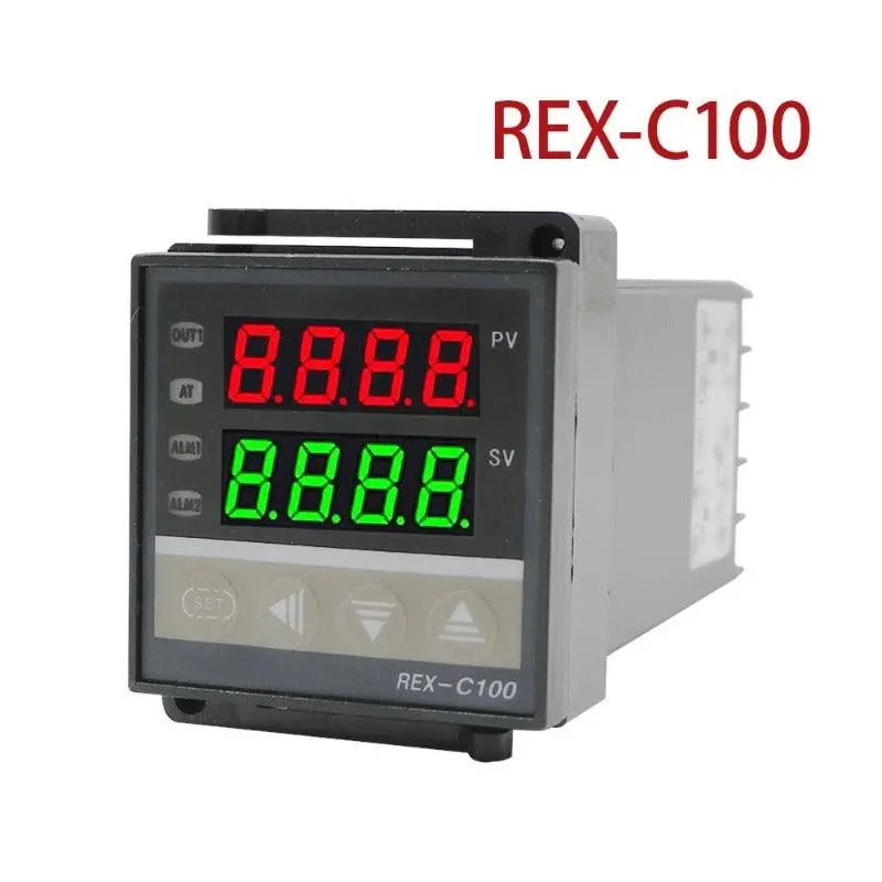 Rex-C100 Pid Intelligent Temperature Controller Universal Rex-C100 Thermostat Ssr Relay Output Universal K Pt100 J Type Input 1