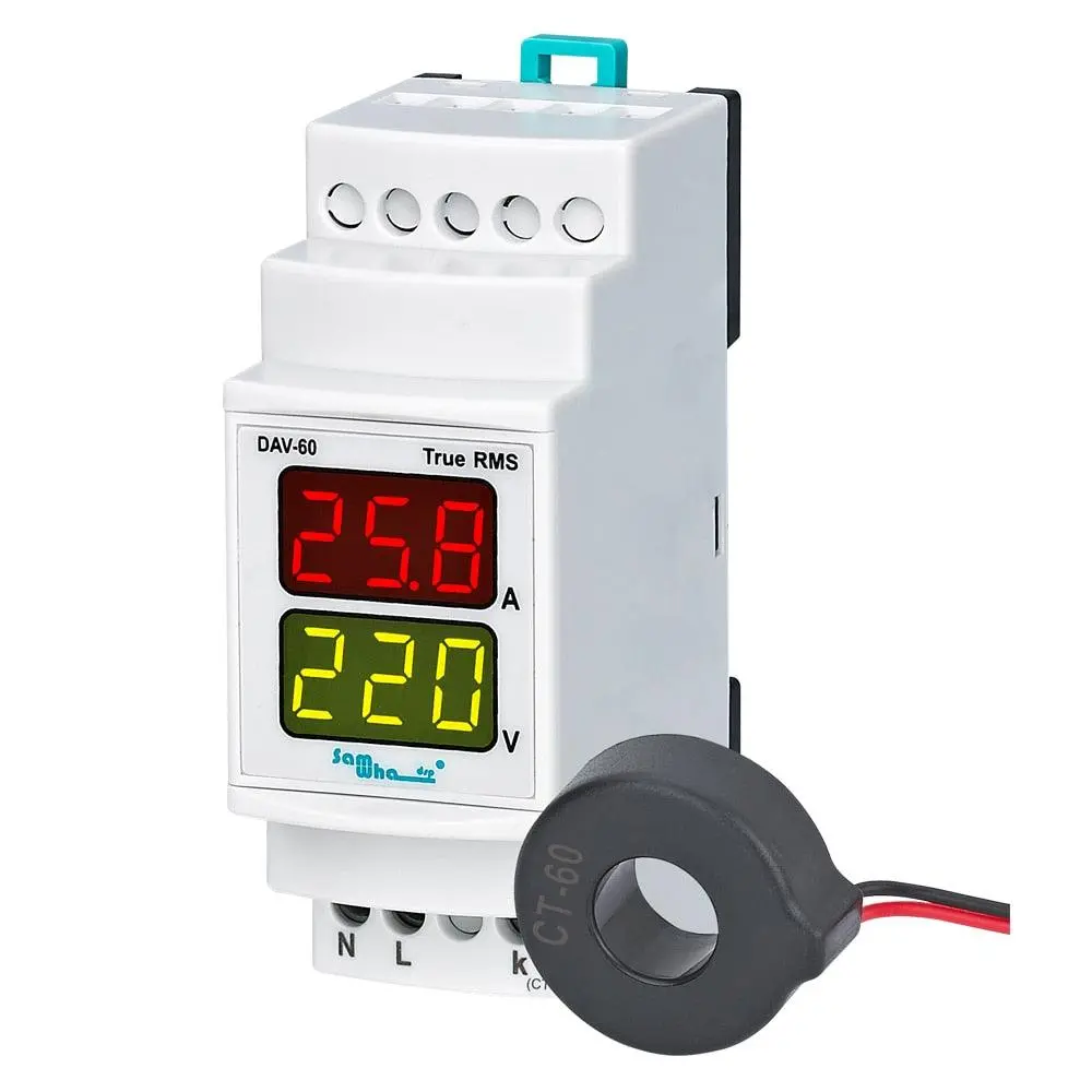 Samwha-Dsp Dav-60/100/250 Digital Ammeter & Voltmeter With External C.T 1