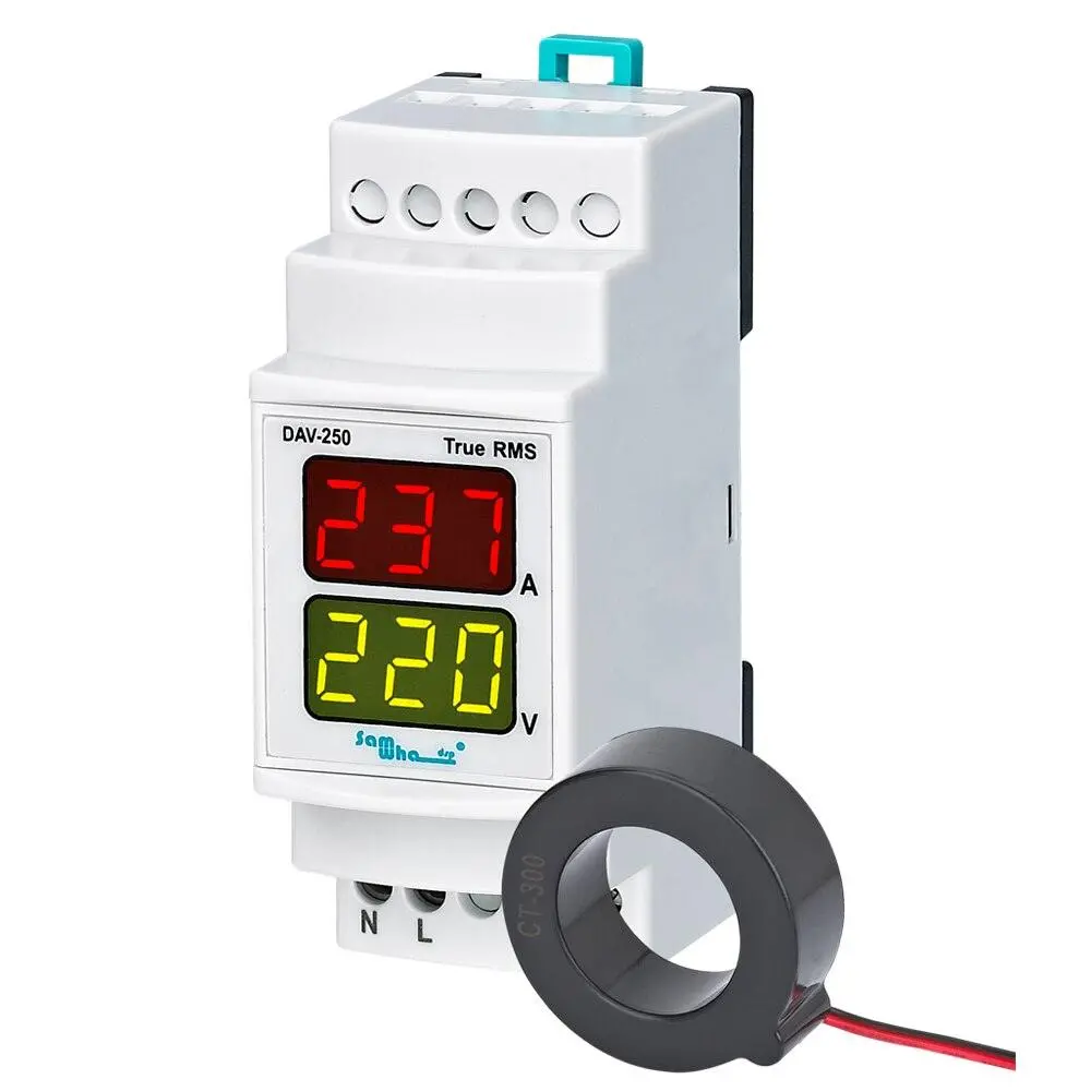 Samwha-Dsp Dav-60/100/250 Digital Ammeter & Voltmeter With External C.T 3