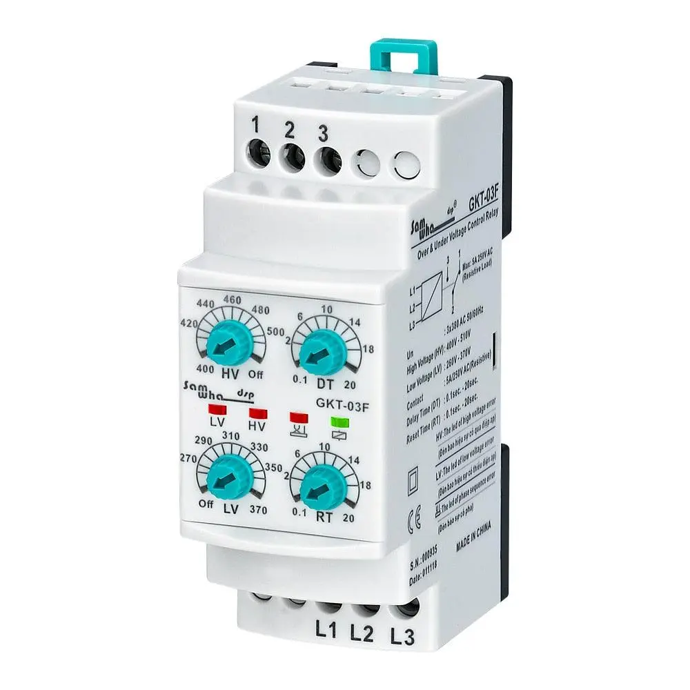 Samwha-Dsp Gkt-03F 3*380Vac Under&Over Voltage Relay 1