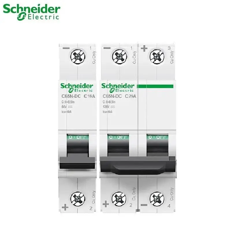 Schneider-  Dc Mini Circuit Breaker Acti 9  C65n-Dc| 1P,2P 1A Up To 63A 1
