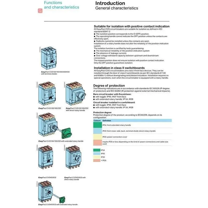 Schneider- Easypact Cvs Molded-Case Circuit Breakers| Cvs160b 4