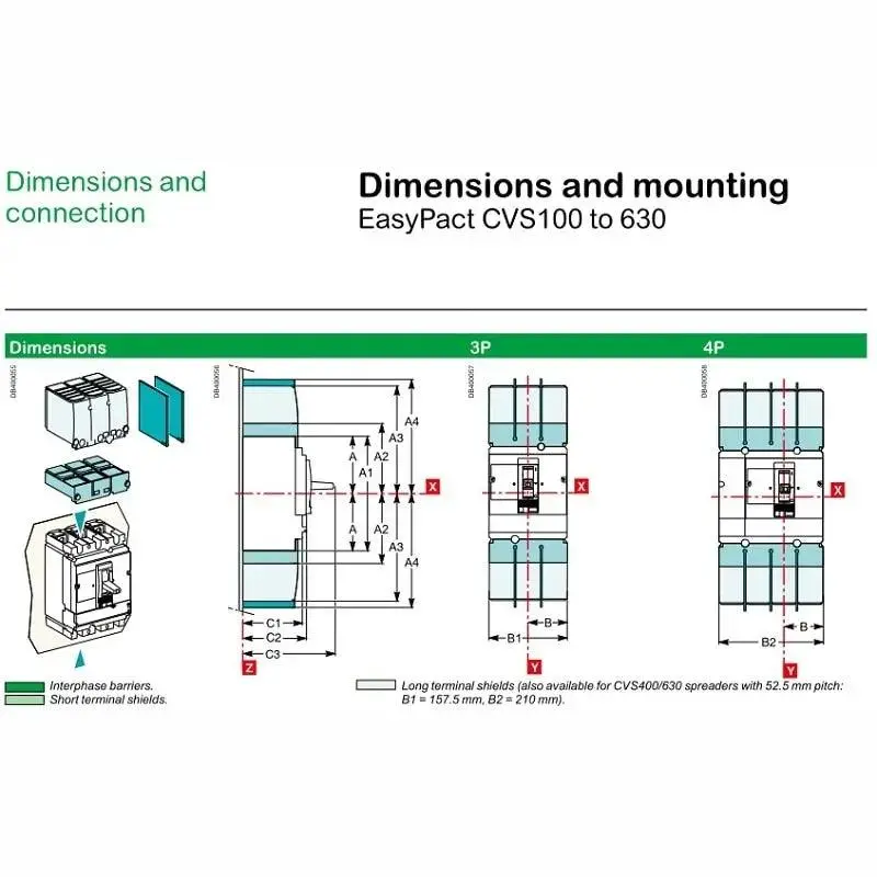 Schneider- Easypact Cvs Molded-Case Circuit Breakers| Cvs160b 5