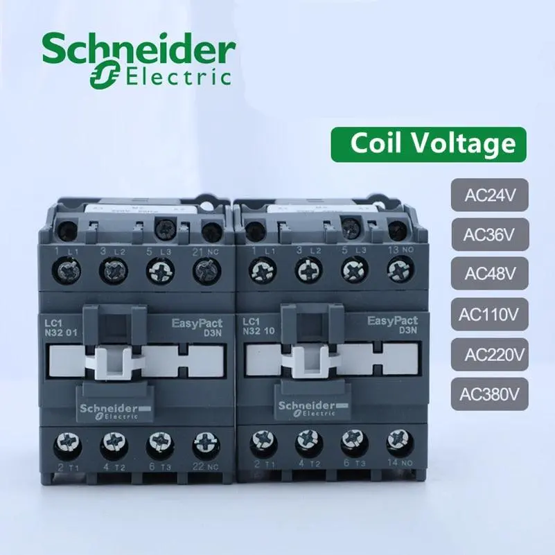Schneider Electric 3P 32A Ac Contactor Lc1n3210m5n Lc1n3210b5n Lc1n3210cc5n Lc1n3210f5n Lc1n3210q5n Lc1n3201m5n/B5n/Cc5n/F5n/Q5n 1