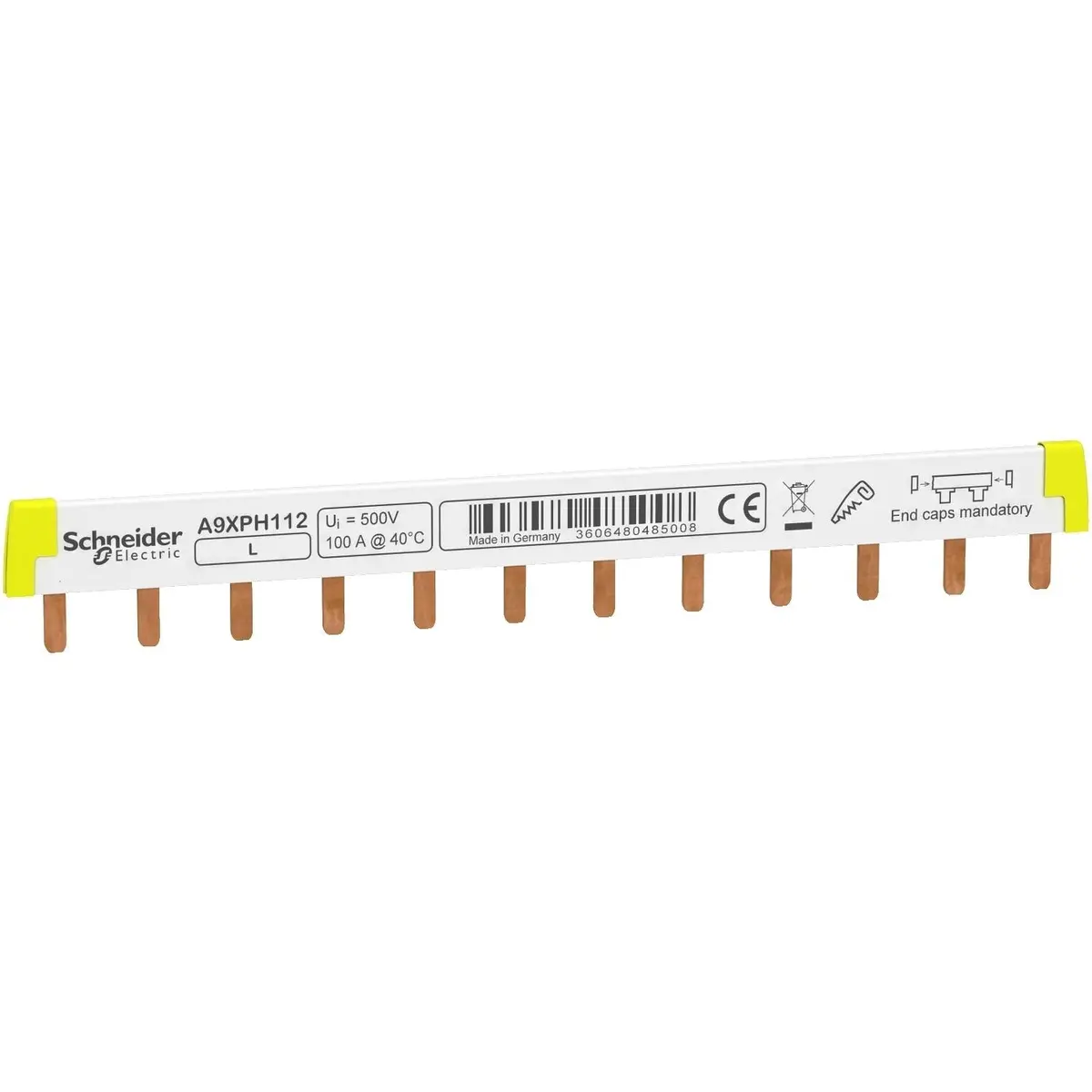 Schneider Electric A9xph112 12X18mm Comb Busbar 12 Channel Use For 1P Mcb Miniature Circuit Breaker 1