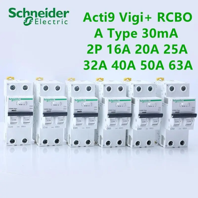 Schneider Electric Acti9 Vigi+ Rcbo 2P 30Ma A Type Residual Current Breaker With Overcurrent Protection 6
